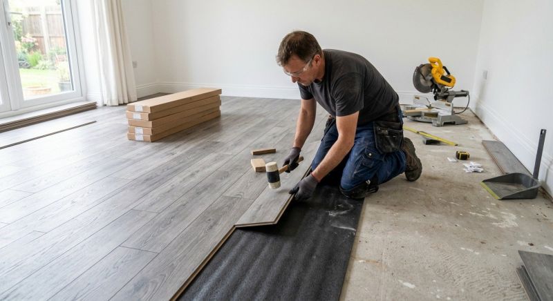 Laminate Floor Replacement in Darien, WI