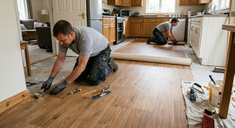 Linoleum Flooring Replacement in Walworth County, WI