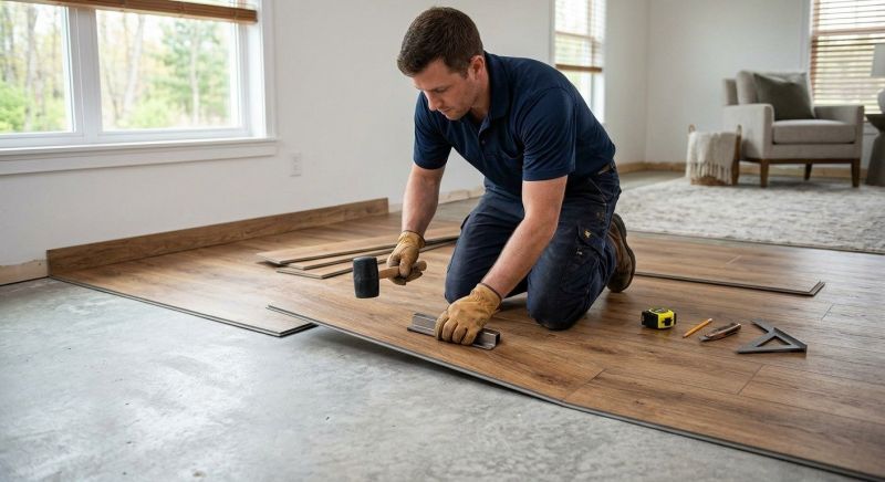 Luxury Vinyl Tile Installation in Edgerton, WI