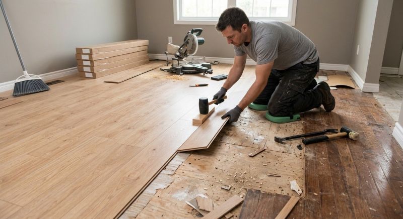 Plank Laminate Installation in Walworth County, WI