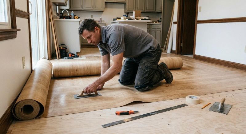 Sheet Flooring Installation in Delavan, WI