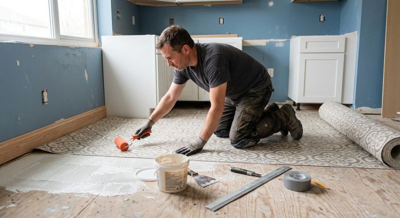 Sheet Flooring Installation in Delavan, WI