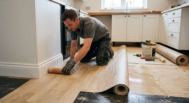 Sheet Linoleum Installation in Walworth County, WI