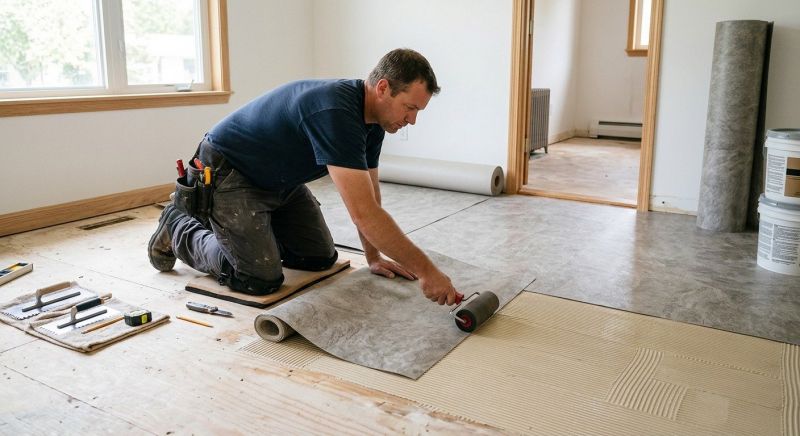Sheet Vinyl Installation in Darien, WI