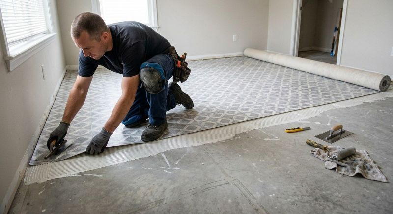 Sheet Vinyl Installation in Edgerton, WI