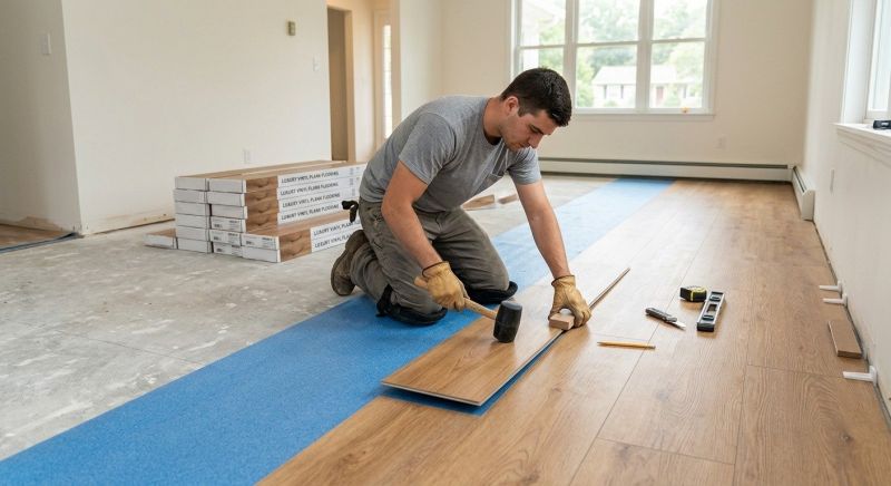 Vinyl Plank Floor Installation in Walworth County, WI